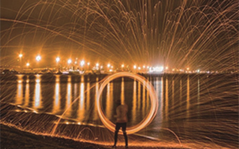 a long exposure